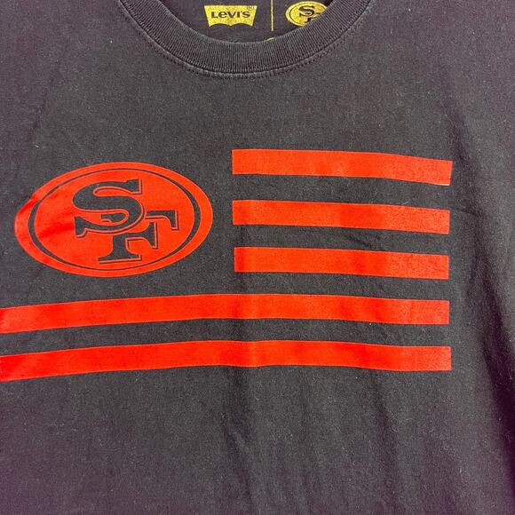 San Francisco 49er's x Levi's Shirt Men's XL Mash American Flag 2015 Home Opener - Picture 2 of 6